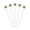 Herbs & Spices White Plastic 7" Stir Stick - Round - Fan View