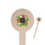 Herbs & Spices 4" Round Wooden Food Picks - Double Sided
