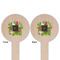 Herbs & Spices Wooden 6" Food Pick - Round - Double Sided - Front & Back