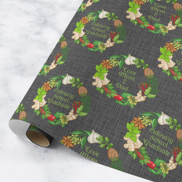 Custom Herbs & Spices Wrapping Paper Roll - Medium - Matte