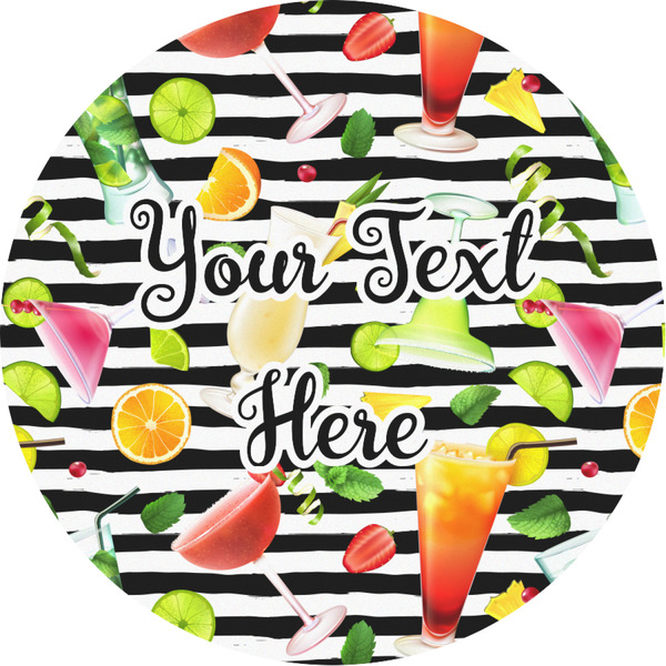 Custom Cocktails Multipurpose Round Labels - Custom Sized (Personalized)