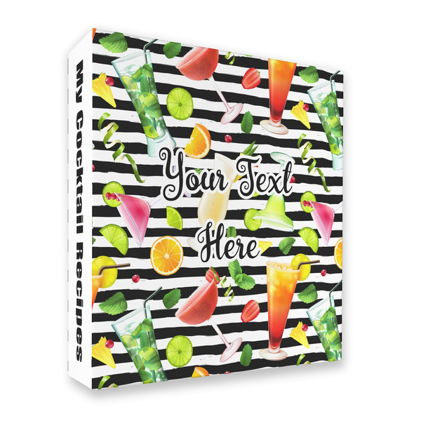 Custom Cocktails 3 Ring Binder - Full Wrap - 2" (Personalized)