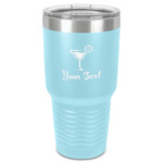 Cocktails 30 oz Stainless Steel Tumbler - Teal - Single-Sided (Personalized)