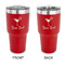 Cocktails 30 oz Stainless Steel Ringneck Tumblers - Red - Double Sided - APPROVAL