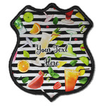 Cocktails Iron On Shield Patch C w/ Name or Text