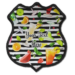 Cocktails Iron On Shield Patch C w/ Name or Text