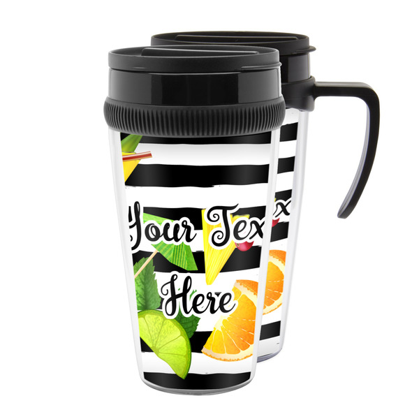 Custom Cocktails Acrylic Travel Mug (Personalized)