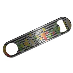 Cocktails Bar Bottle Opener - Silver w/ Name or Text
