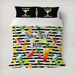 Cocktails Duvet Cover Set - Full / Queen (Personalized)