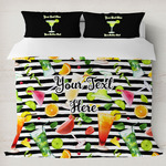 Cocktails Duvet Cover Set - King (Personalized)