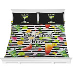 Cocktails Comforter Set - King (Personalized)