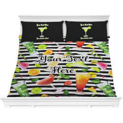 Cocktails Comforter Set - King (Personalized)