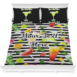 Cocktails Comforter Set - Full / Queen (Personalized)