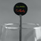 Cocktails Black Plastic 5.5" Stir Stick - Round - Main