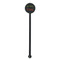 Cocktails Black Plastic 5.5" Stir Stick - Round - Single Stick