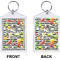 Cocktails Bling Keychain (Front + Back)