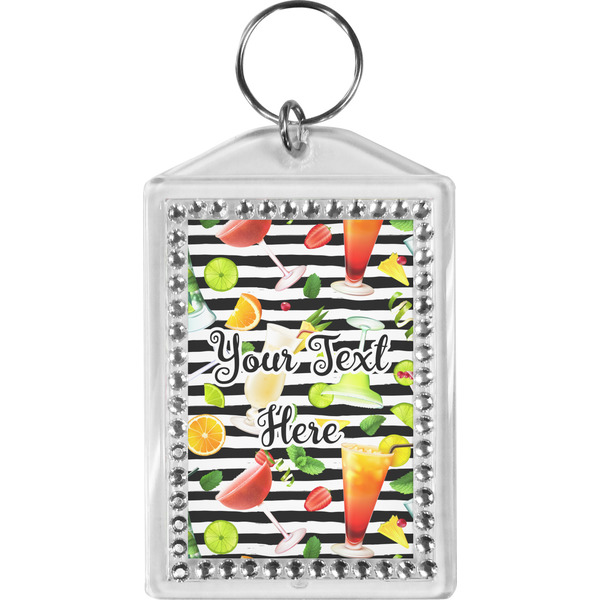 Custom Cocktails Bling Keychain (Personalized)