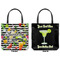 Cocktails Canvas Tote - Front and Back