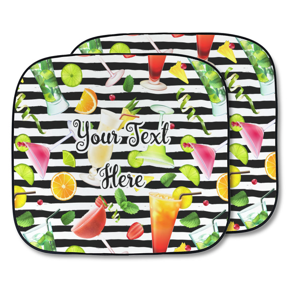 Custom Cocktails Car Sun Shade - Two Piece (Personalized)