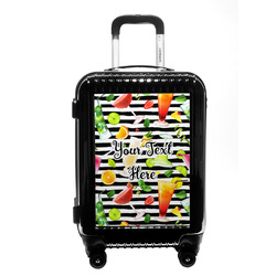 Cocktails Carry On Hard Shell Suitcase (Personalized)