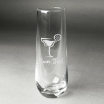 Cocktails Champagne Flute - Stemless Engraved - Single (Personalized)