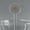 Cocktails Clear Plastic 7" Stir Stick - Round - Main