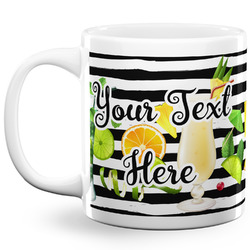 Cocktails 20 Oz Coffee Mug - White (Personalized)