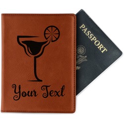Cocktails Passport Holder - Faux Leather - Double Sided (Personalized)