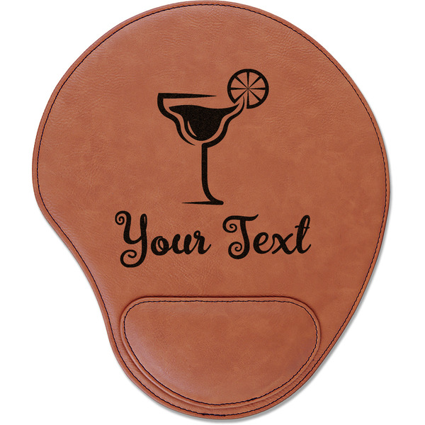 Custom Cocktails Leatherette Mouse Pad with Wrist Support (Personalized)