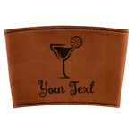 Cocktails Leatherette Cup Sleeve (Personalized)