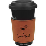 Cocktails Leatherette Cup Sleeve - Single Sided (Personalized)