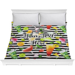 Cocktails Comforter - King (Personalized)