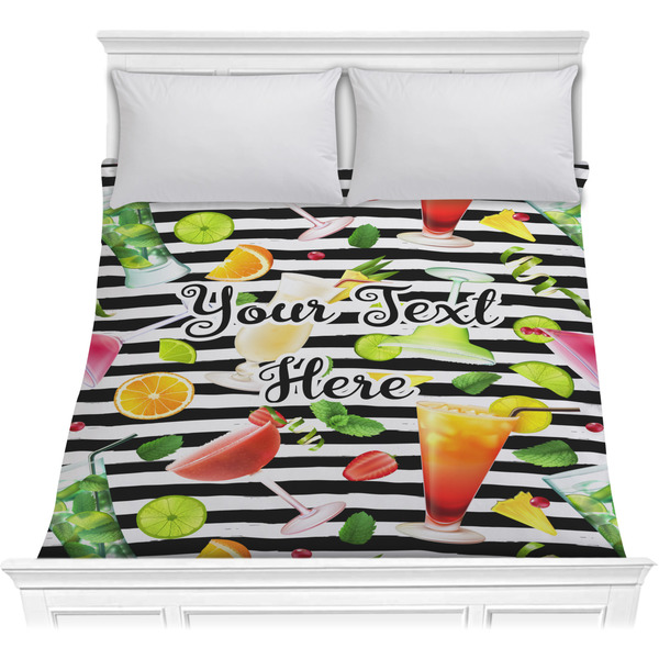 Custom Cocktails Comforter - Full / Queen (Personalized)