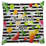 Cocktails Decorative Pillow Case (Personalized)