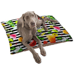 Cocktails Dog Bed - Large w/ Name or Text