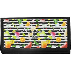 Cocktails Canvas Checkbook Cover (Personalized)