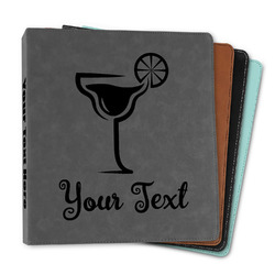 Cocktails Leather Binder - 1" (Personalized)