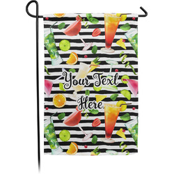 Cocktails Small Garden Flag - Single Sided w/ Name or Text