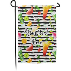 Cocktails Small Garden Flag - Double Sided w/ Name or Text