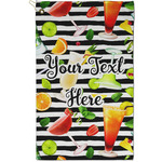 Cocktails Golf Towel - Poly-Cotton Blend - Small w/ Name or Text