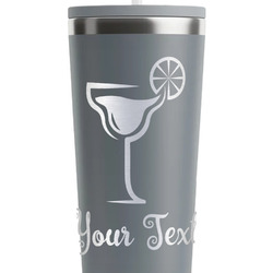 Cocktails RTIC Everyday Tumbler with Straw - 28oz - Grey - Double-Sided (Personalized)