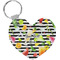 Cocktails Heart Keychain (Personalized)