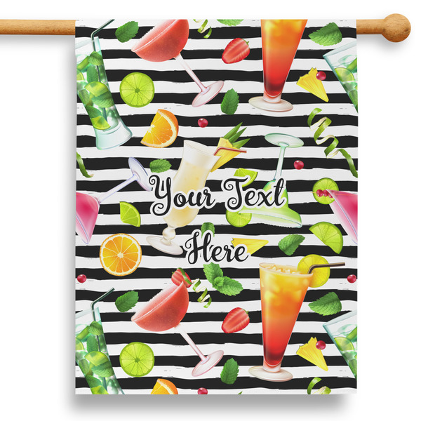 Custom Cocktails 28" House Flag (Personalized)