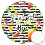 Cocktails Printed Cookie Topper - 3.25" (Personalized)