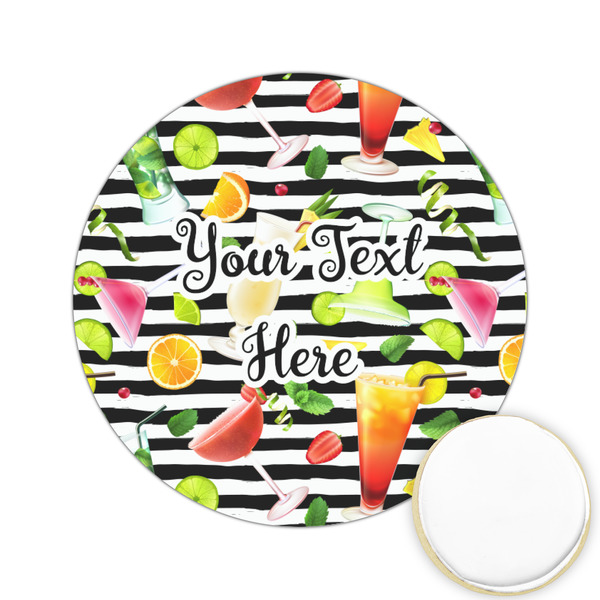 Custom Cocktails Printed Cookie Topper - 2.15" (Personalized)