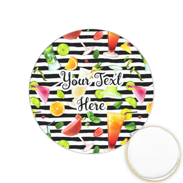 Custom Cocktails Printed Cookie Topper - 1.25" (Personalized)