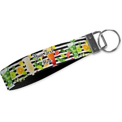 Cocktails Webbing Keychain Fob - Large (Personalized)