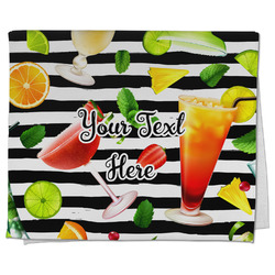 Cocktails Kitchen Towel - Poly Cotton w/ Name or Text