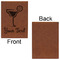 Cocktails Leatherette Sketchbooks - Large - Single Sided - Front & Back View