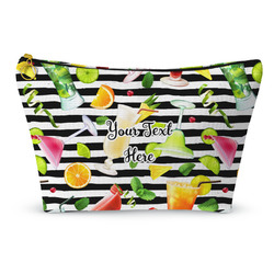 Cocktails Makeup Bag - Large - 12.5"x7" (Personalized)